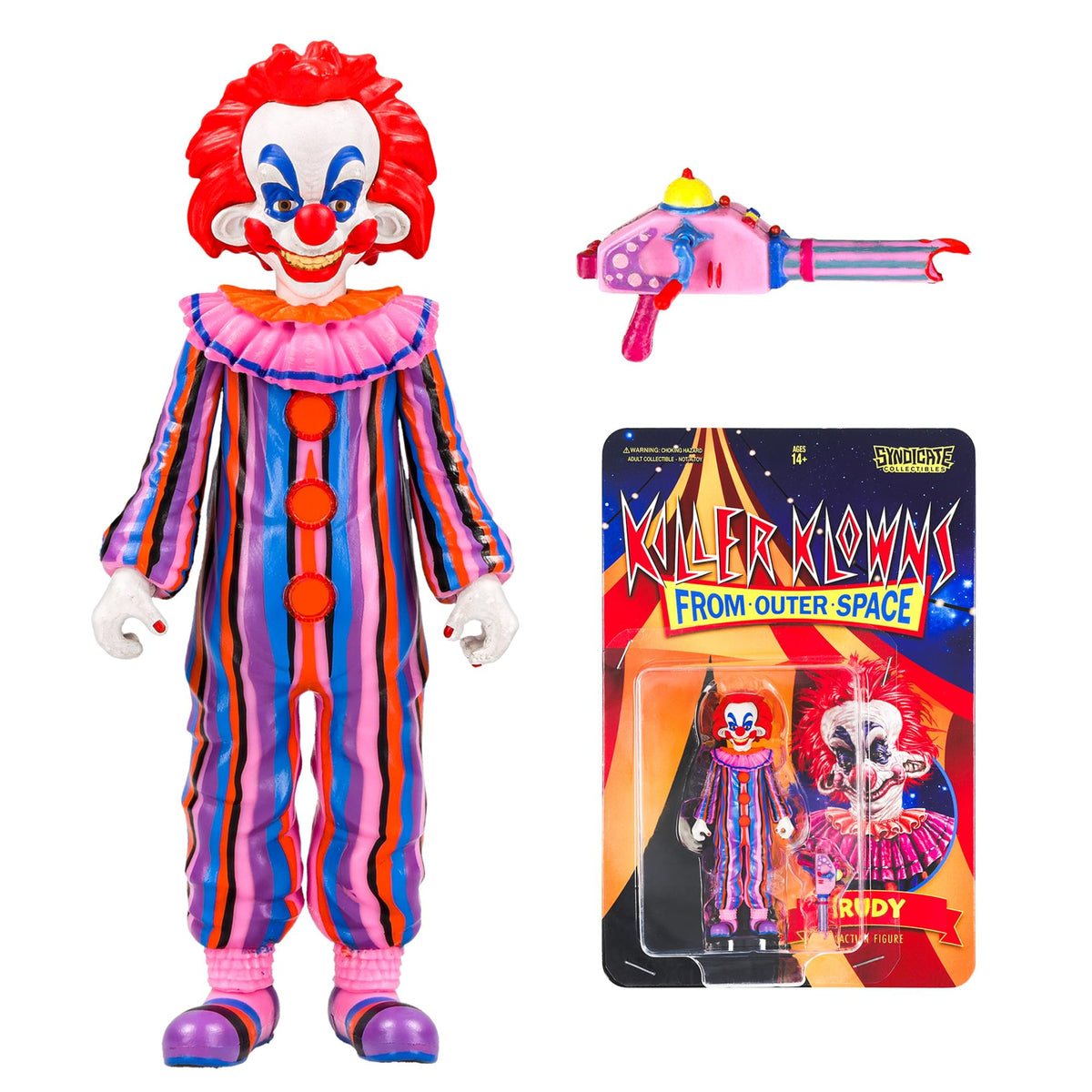 Killer Klowns From Outer Space Rudy 3.75-Inch Retro Action Figure