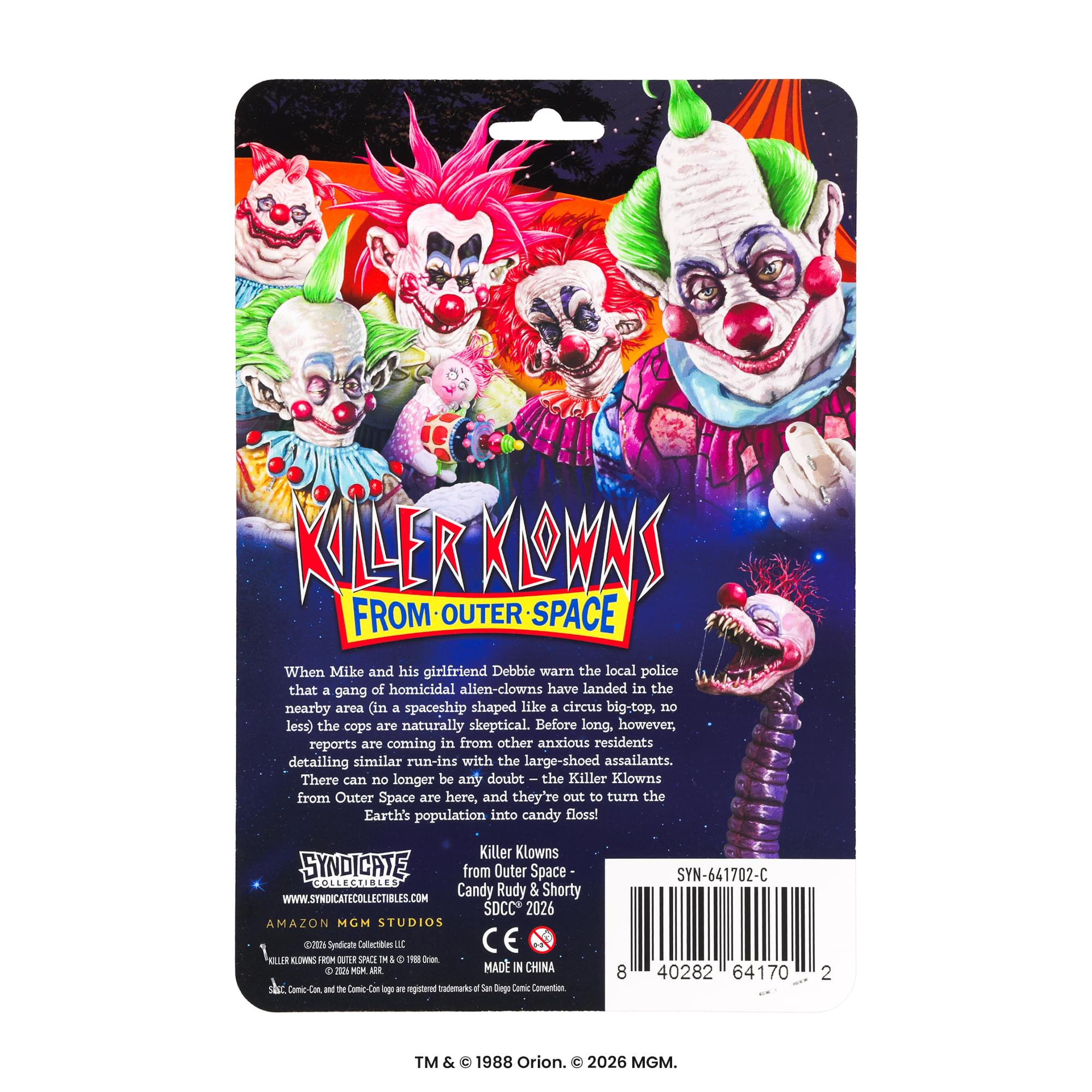 Killer Klowns Rudy/Shorty 3.75-Inch Translucent Figure Set