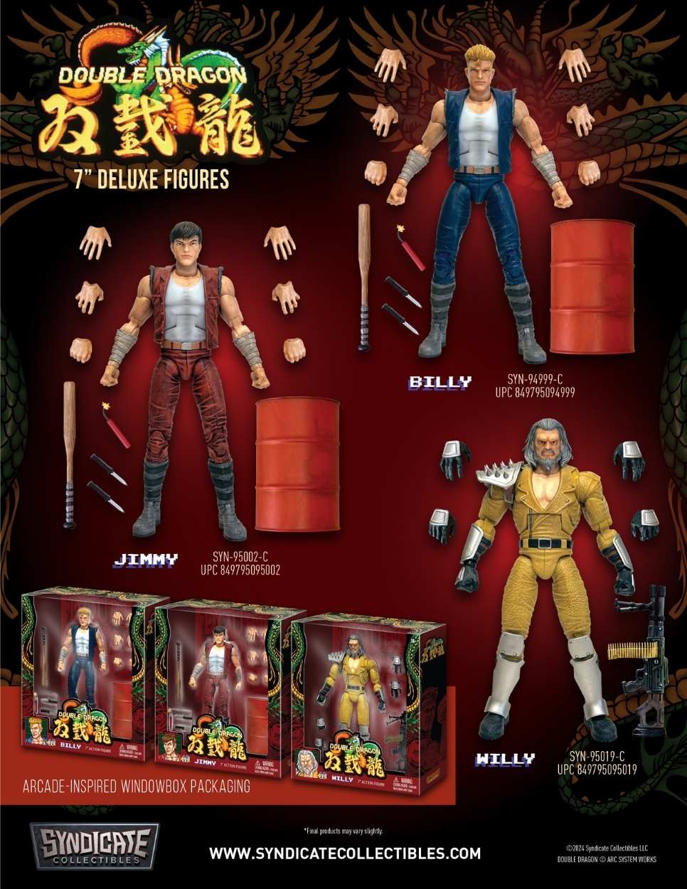 Syndicate Collectibles to Release Exclusive 'Double Dragon' Action Figures, First Line in Over 30 Years