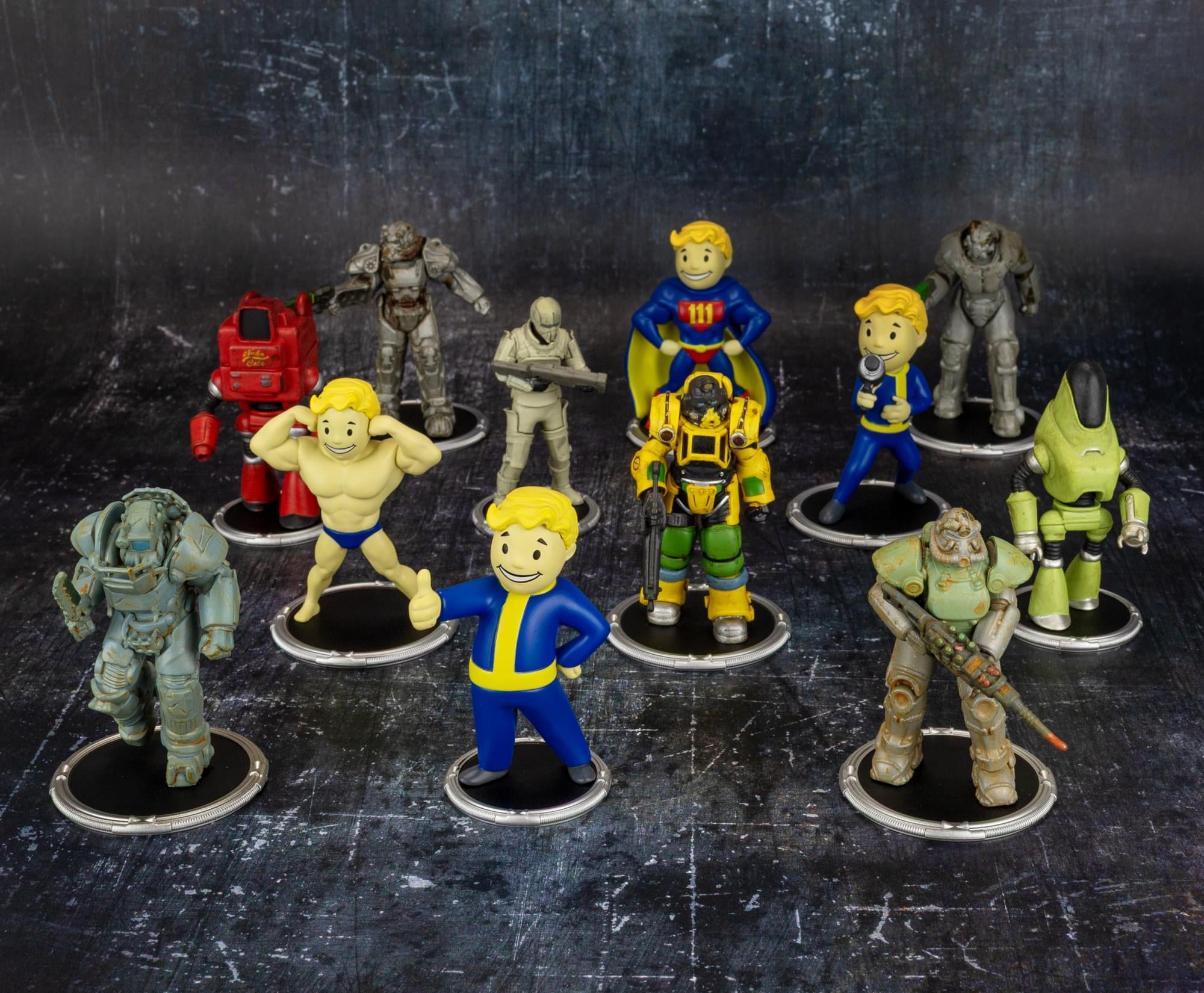 Fallout Nukatron and Synth Mini Figure Set (Build-a-Figure Deathclaw)