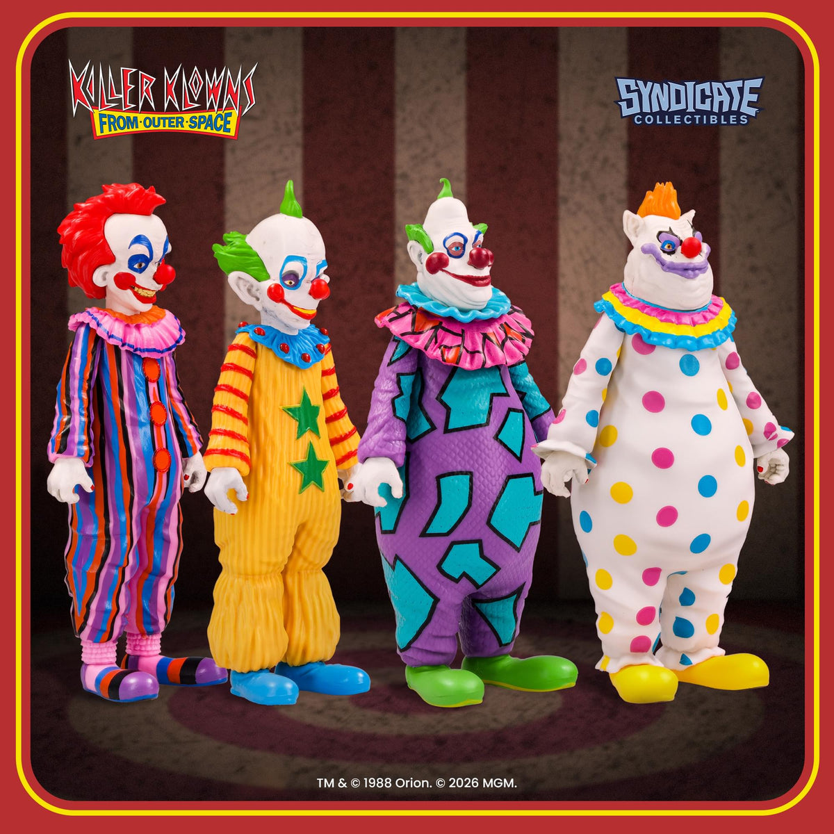Killer Klowns From Outer Space 3.75-Inch Retro Action Figure Set