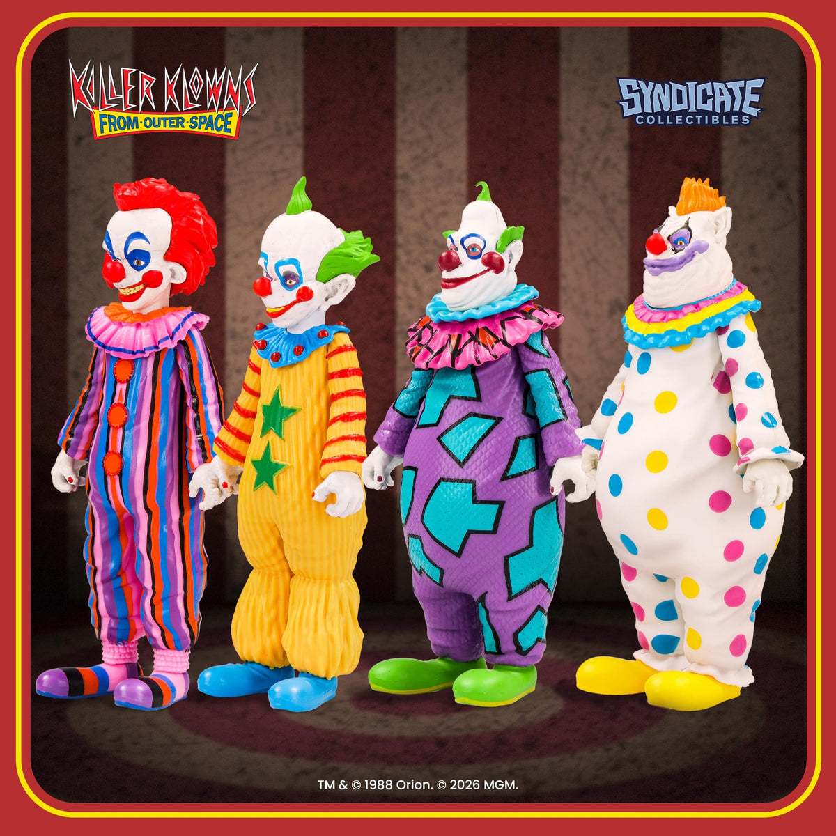 Killer Klowns From Outer Space 3.75-Inch Retro Action Figure Set