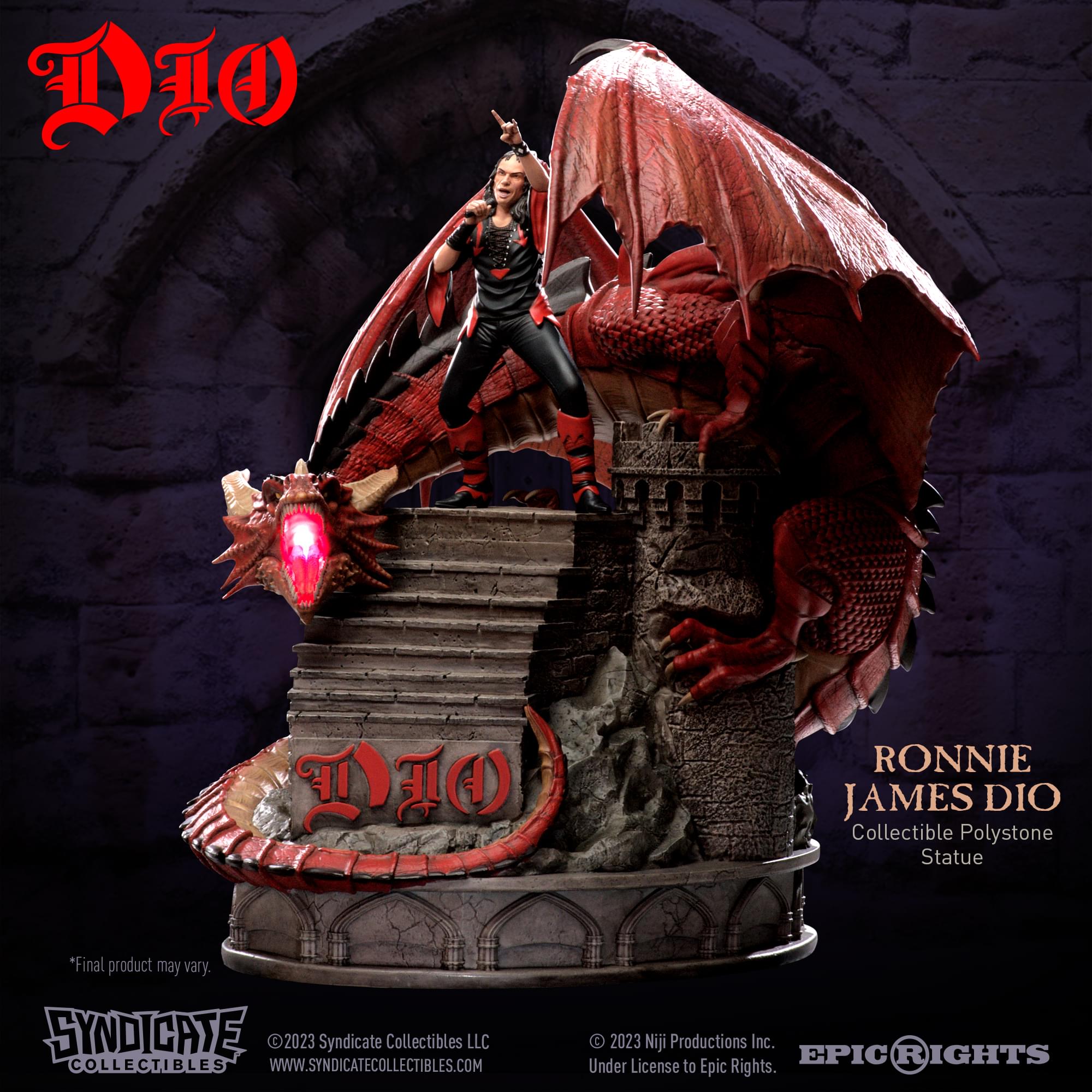 Ronnie James Dio  1:10 Scale Polystone Statue