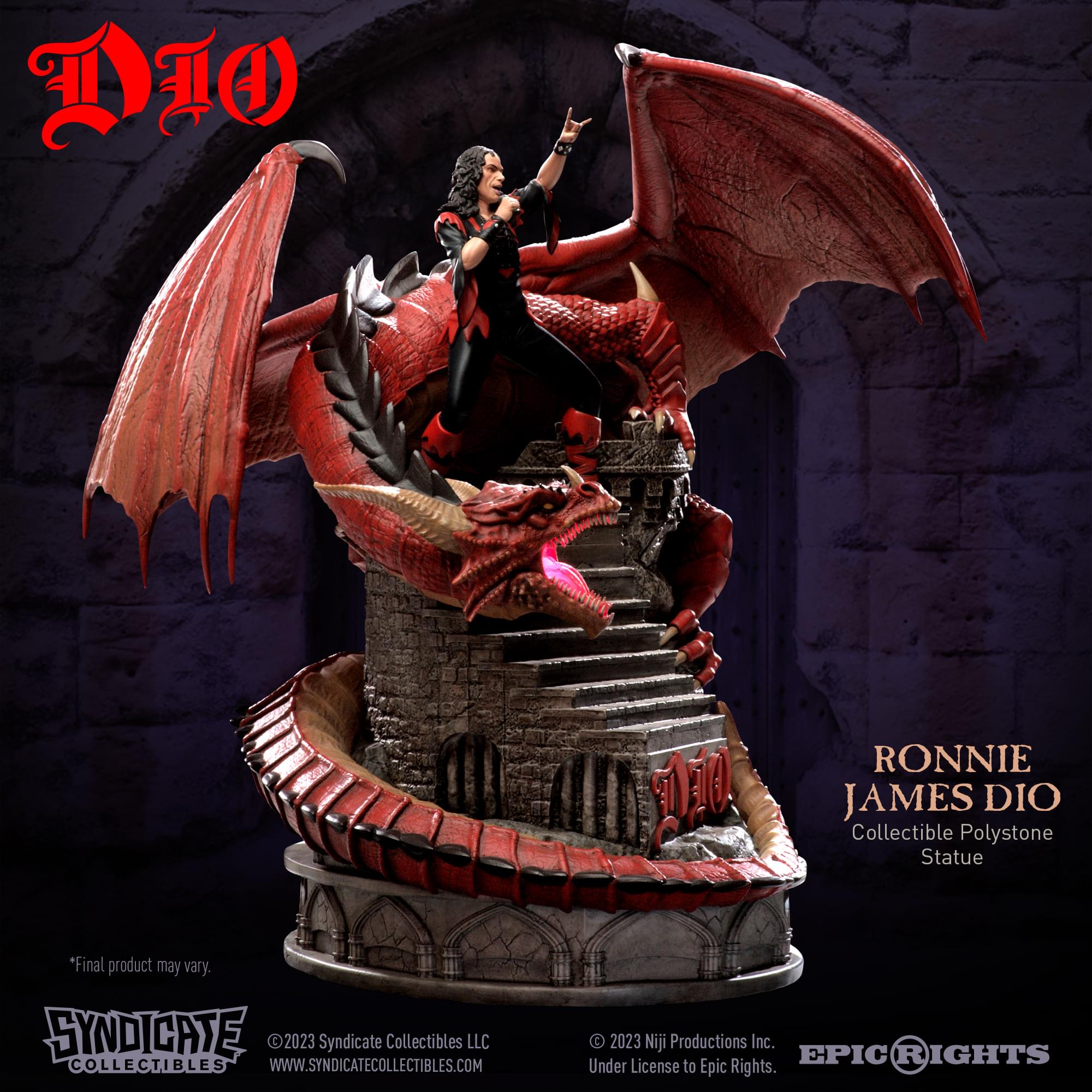 Ronnie James Dio  1:10 Scale Polystone Statue