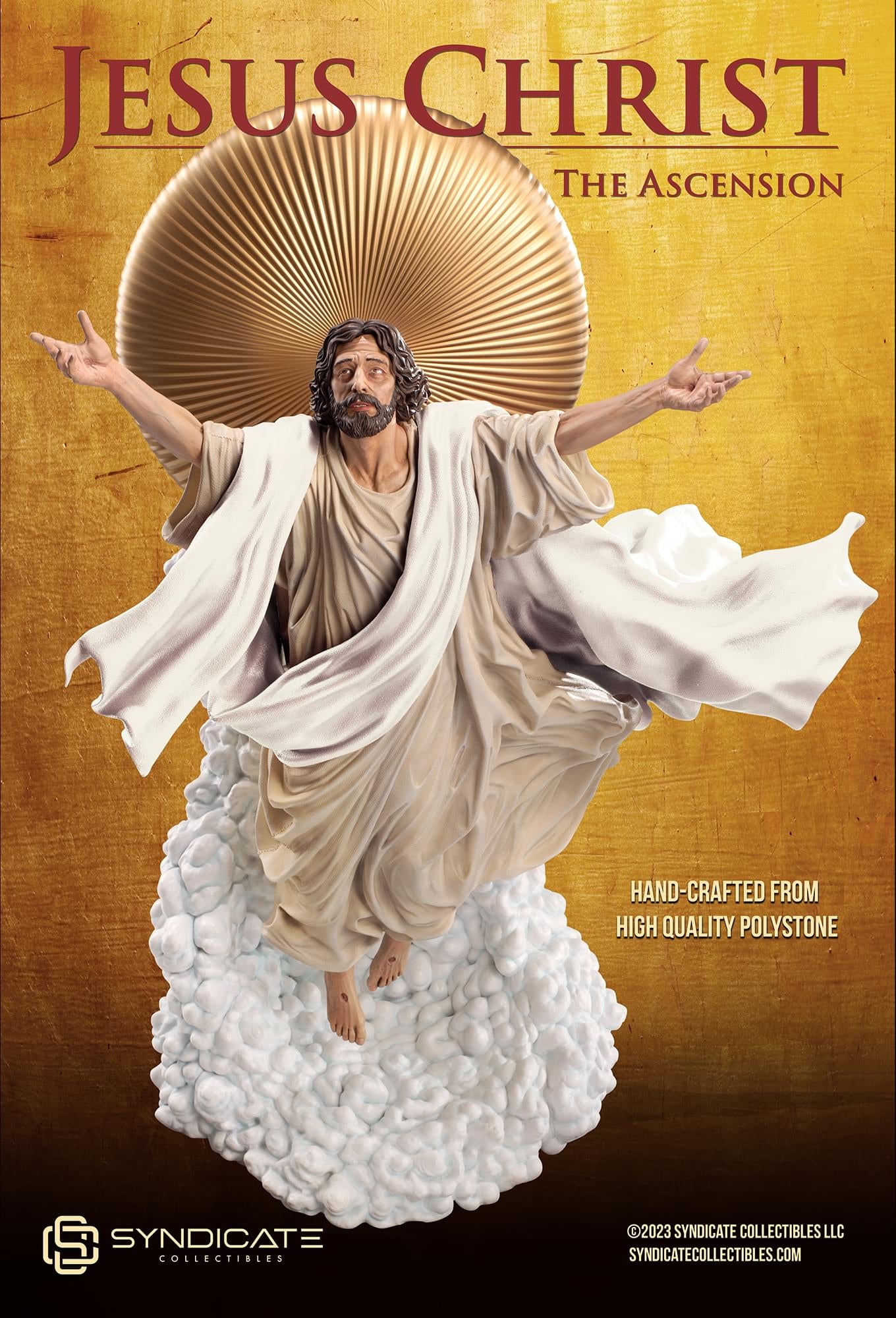 Ascension of Jesus Christ 11-Inch Premium Statue | 1:10 Scale White Robe Edition