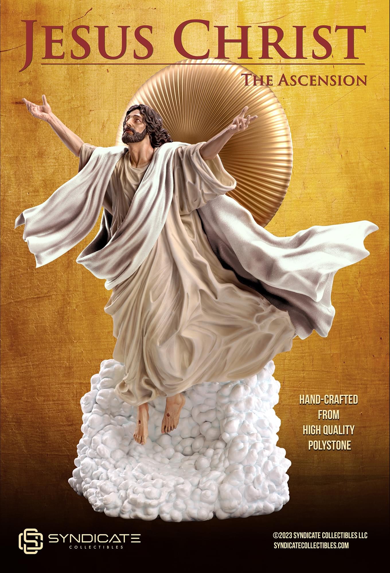 Ascension of Jesus Christ 11-Inch Premium Statue | 1:10 Scale White Robe Edition