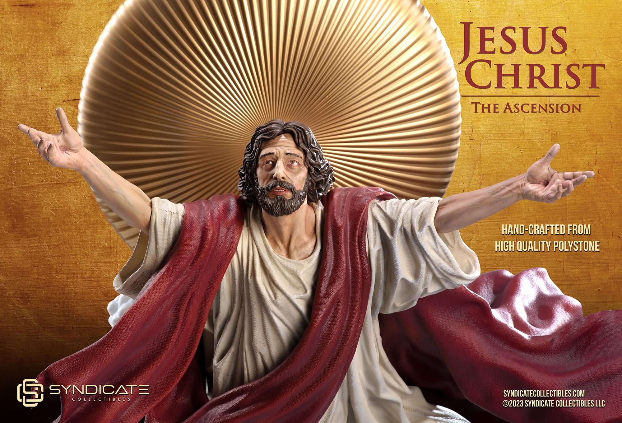 Ascension of Jesus Christ 27-Inch Premium Statue | 1:4 Scale Red Robe Edition