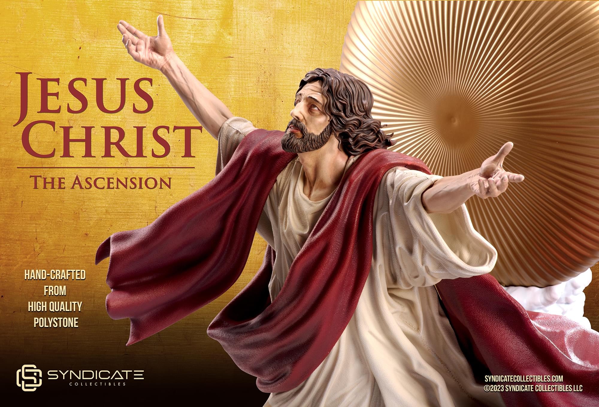 Ascension of Jesus Christ 27-Inch Premium Statue | 1:4 Scale Red Robe Edition